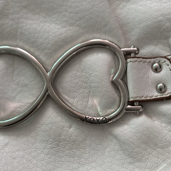 Xoxo white faux leather large wristlet clutch bag - Picture 5 of 16